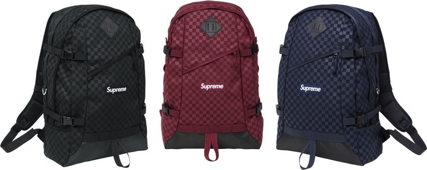 Printed Check Backpack 1